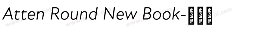 Atten Round New Book字体转换